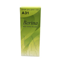 Крем краска для волос серо-зеленый блонд - A31 (Berina) - 60гр. 