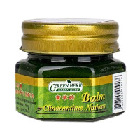 Зеленый тайский бальзам для тела c  Клинакантусом (Green Herb) - 10гр. 