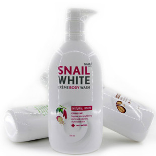 Крем гель для душа SNAIL WHITE осветление и увлажнение (NAMU LIFE) - 500мл. 